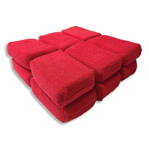 Red Microfiber Wax Applicator