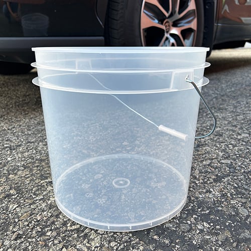 Plastic Pail Transparent Bucket 3.5 Gallon