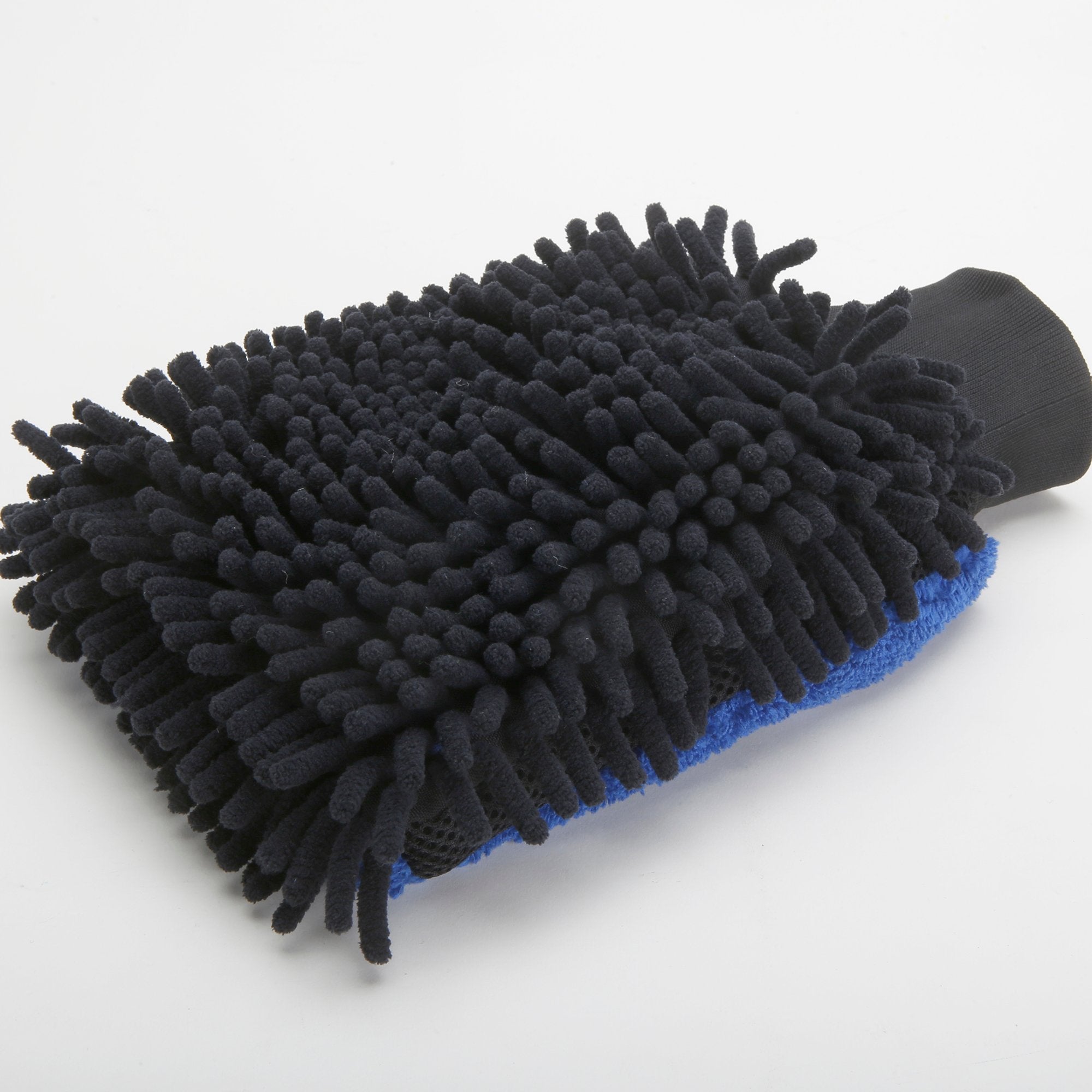 Wash Mitt with Waterproof Lining, 1500 GSM, Black/Navy 3-in-1