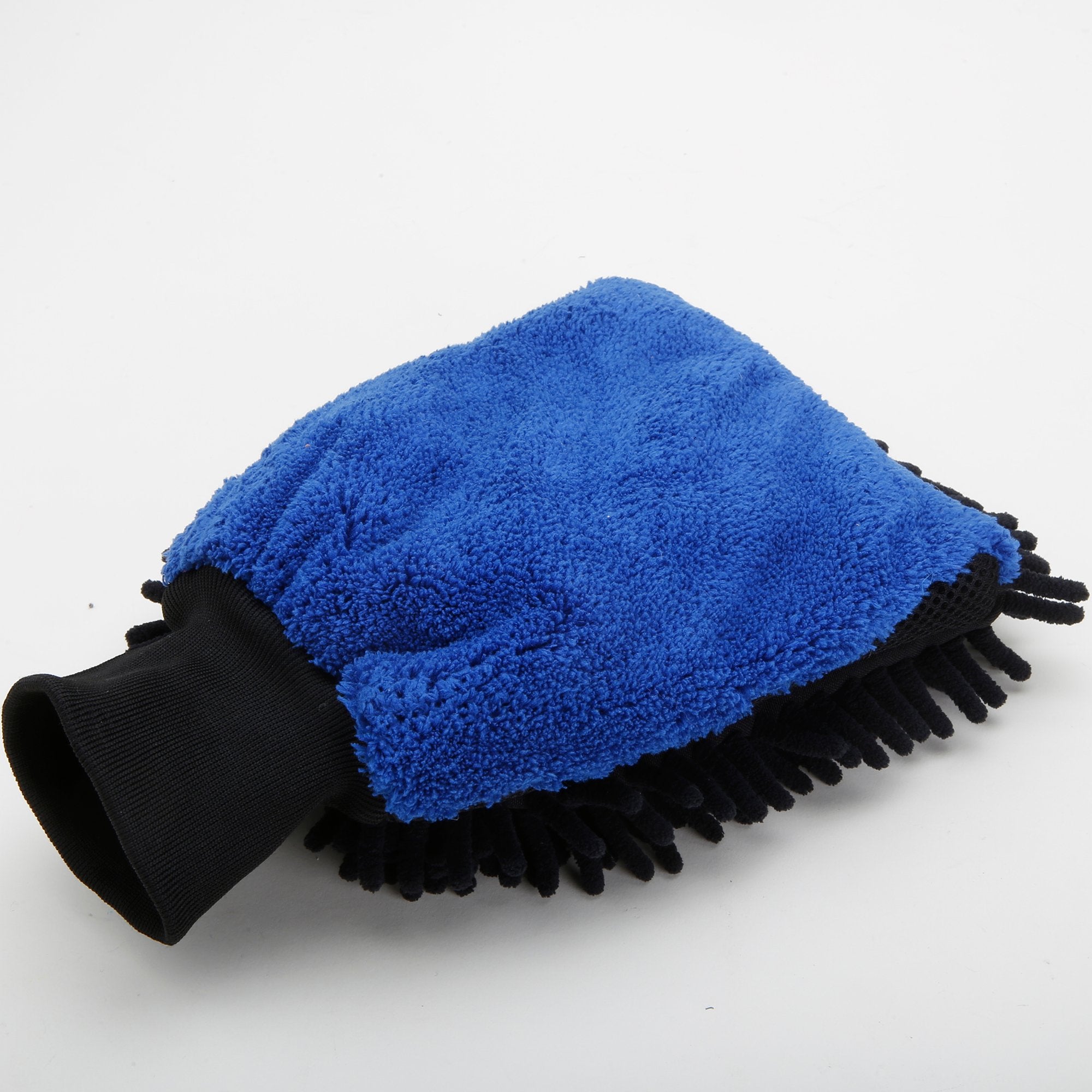 Wash Mitt with Waterproof Lining, 1500 GSM, Black/Navy 3-in-1