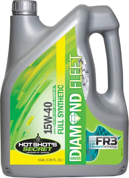 Hot Shot’s Secret® Green Diamond 100 Percent Synthetic 15W40 Oil Diesel – 1 gal