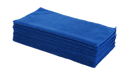 Multi-Purpose Microfiber Basic Towel, 380 GSM, 16"x16", Navy