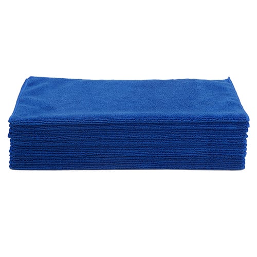 Multi-Purpose Microfiber Basic Towel, 380 GSM, 16"x16", Navy