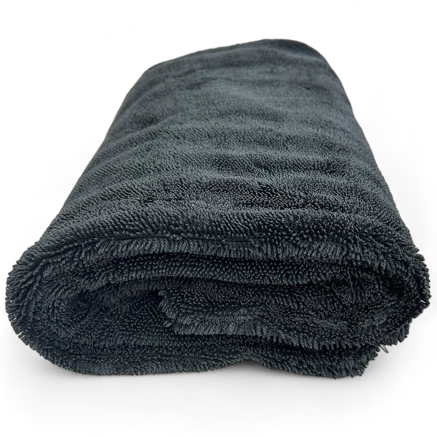 Night Stalker Twisted Loop Microfiber Drying Towel, 1200 GSM, 24"x36", Black