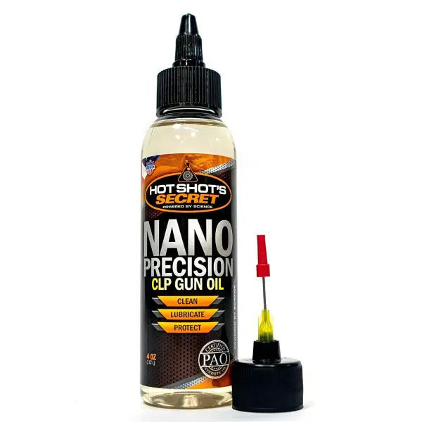 Hot Shot’s Secret® Nano Precision CLP Lubricating and Cleaning Gun Oil – 4 oz